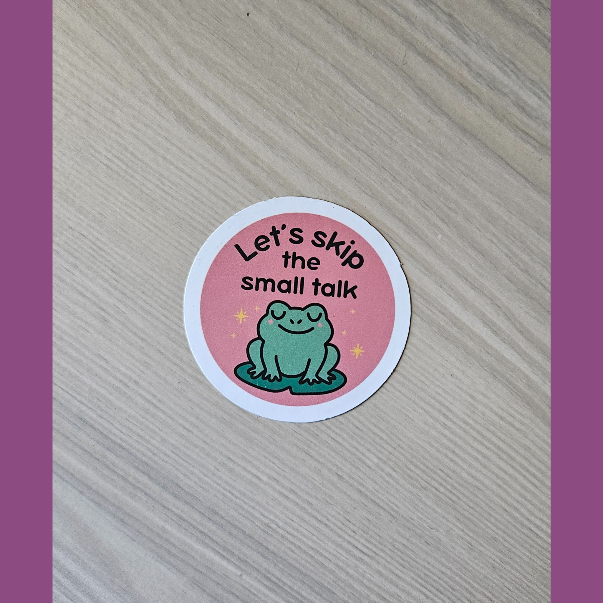 Let's skip the small talk