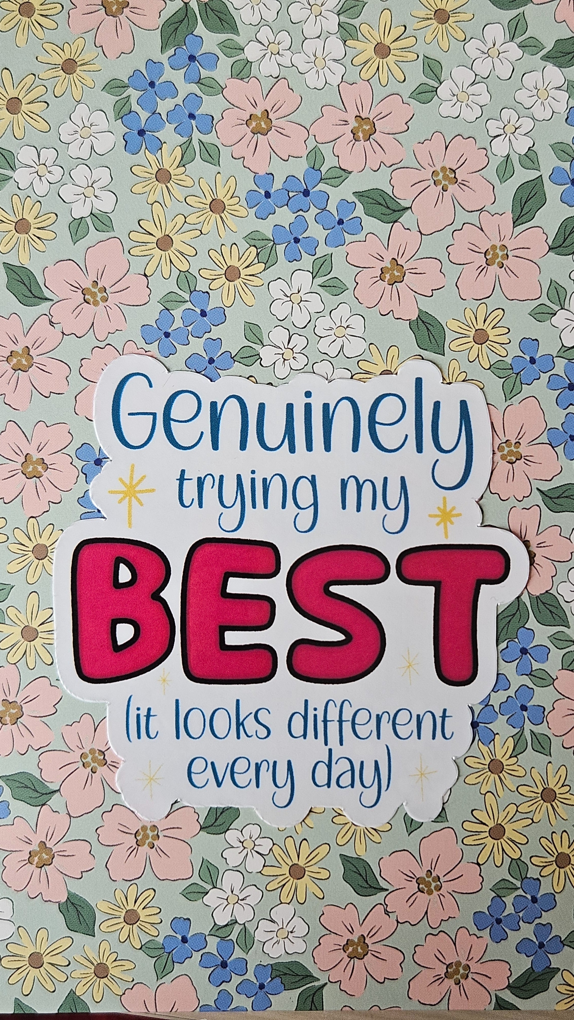 Genuinely trying my best