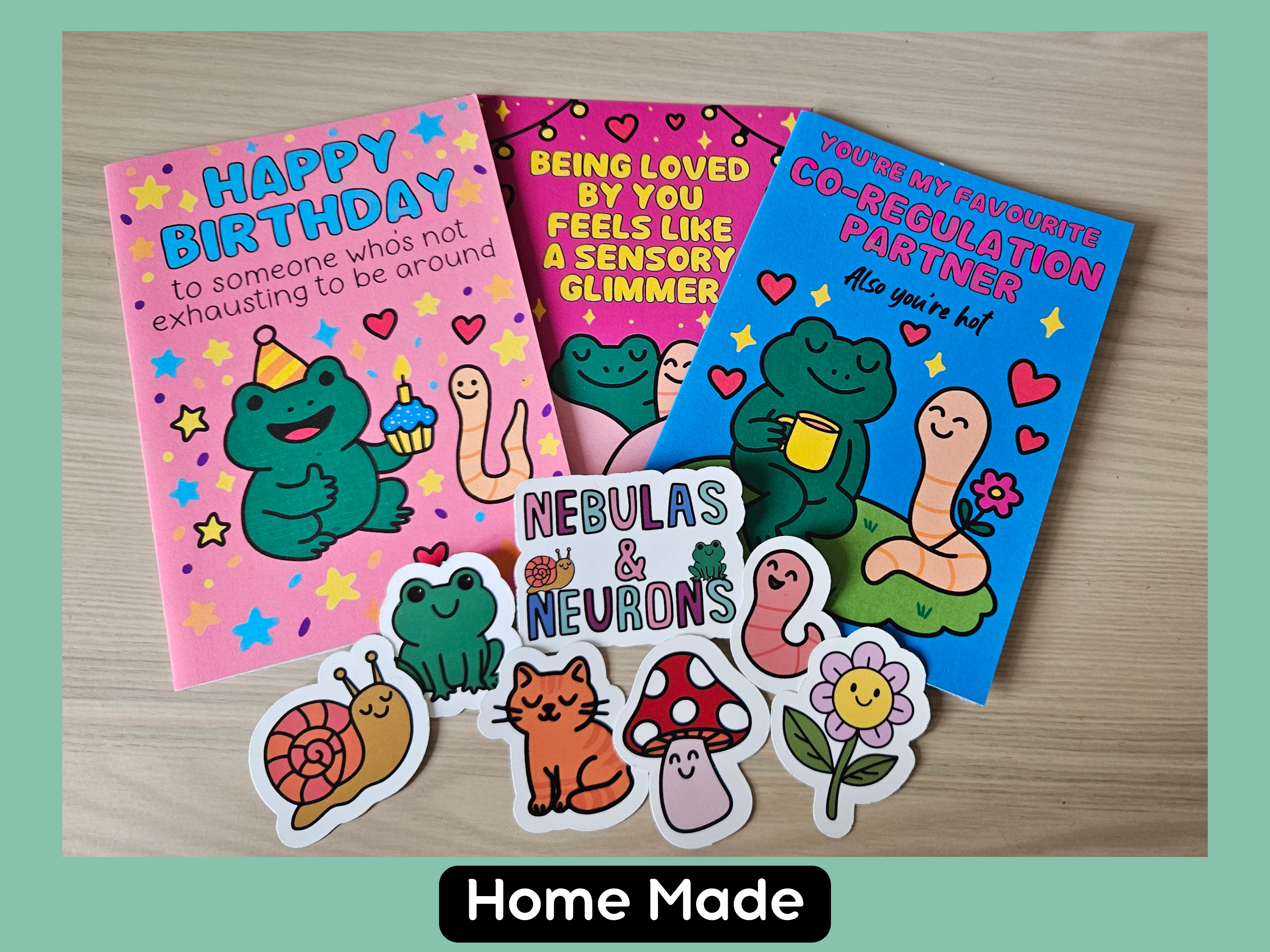 “Being Loved by You Feels Like a Sensory Glimmer” – A6 Card